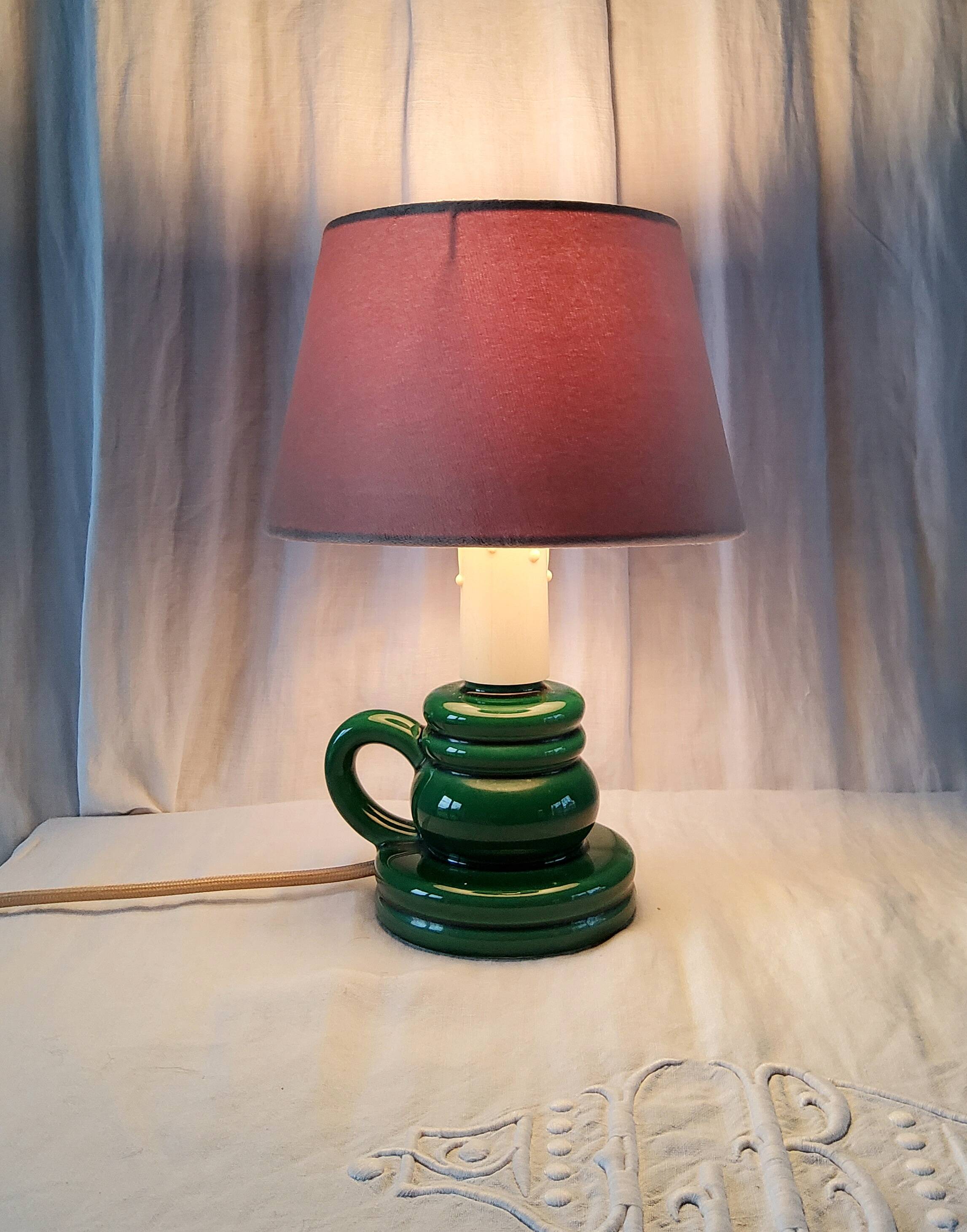 Lampe céramique émaillée