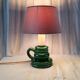Enamelled ceramic lamp