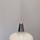 Space Age white opaline water drop pendant light from the 60s/70s