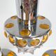 Solid Cascade chandelier with 4 lights, 1970s