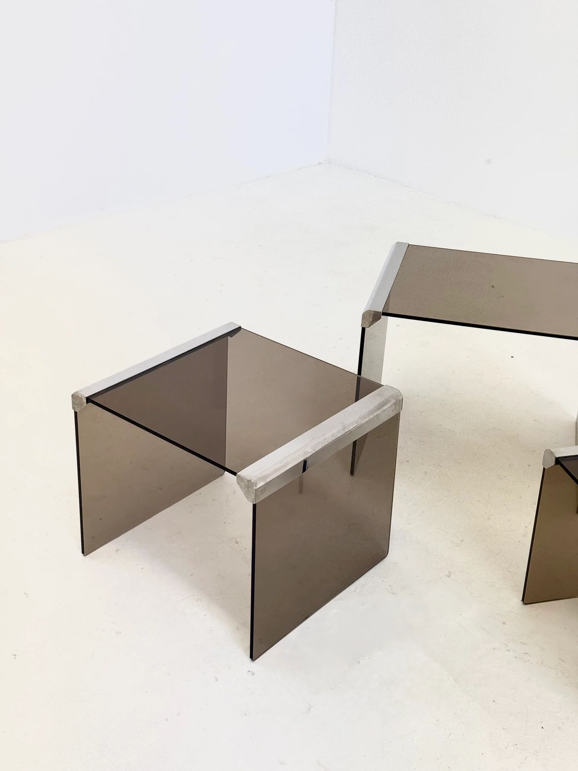 Set of Three Gallotti & Radice Tris T35 Nesting Tables