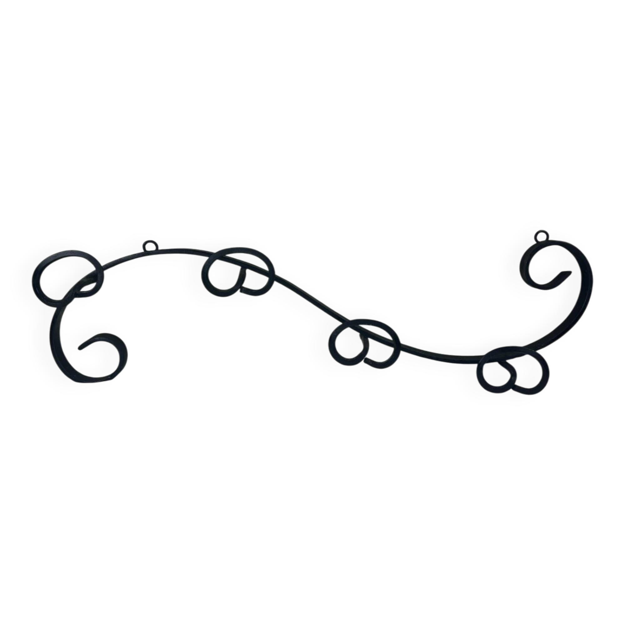 Wrought iron coat rack