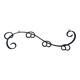 Wrought iron coat rack