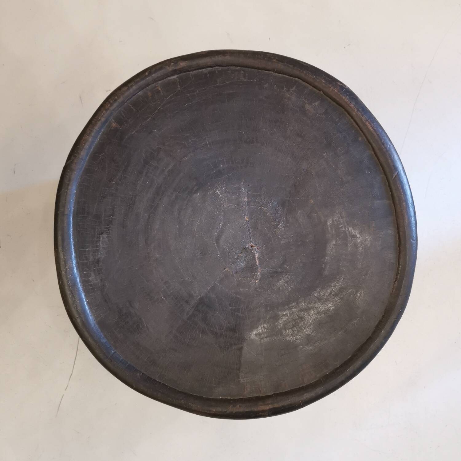 Bamileke African Art wooden coffee table / stool