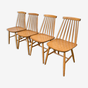 Scandinavian chairs Pinnstol ZPM Radomsko 1950