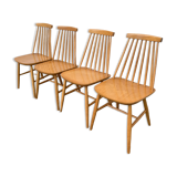 Scandinavian chairs Pinnstol ZPM Radomsko 1950