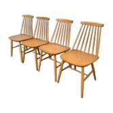 Chaises scandinaves Pinnstol ZPM Radomsko 1950
