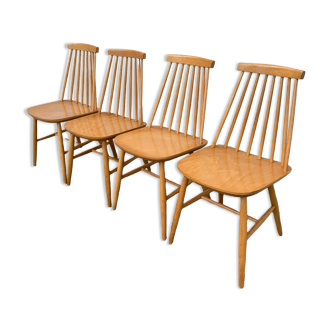 Scandinavian chairs Pinnstol ZPM Radomsko 1950