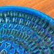 Large wall plate Rimini Blu Italian mid-century by Aldo Londi for Bitossi, 1960s.