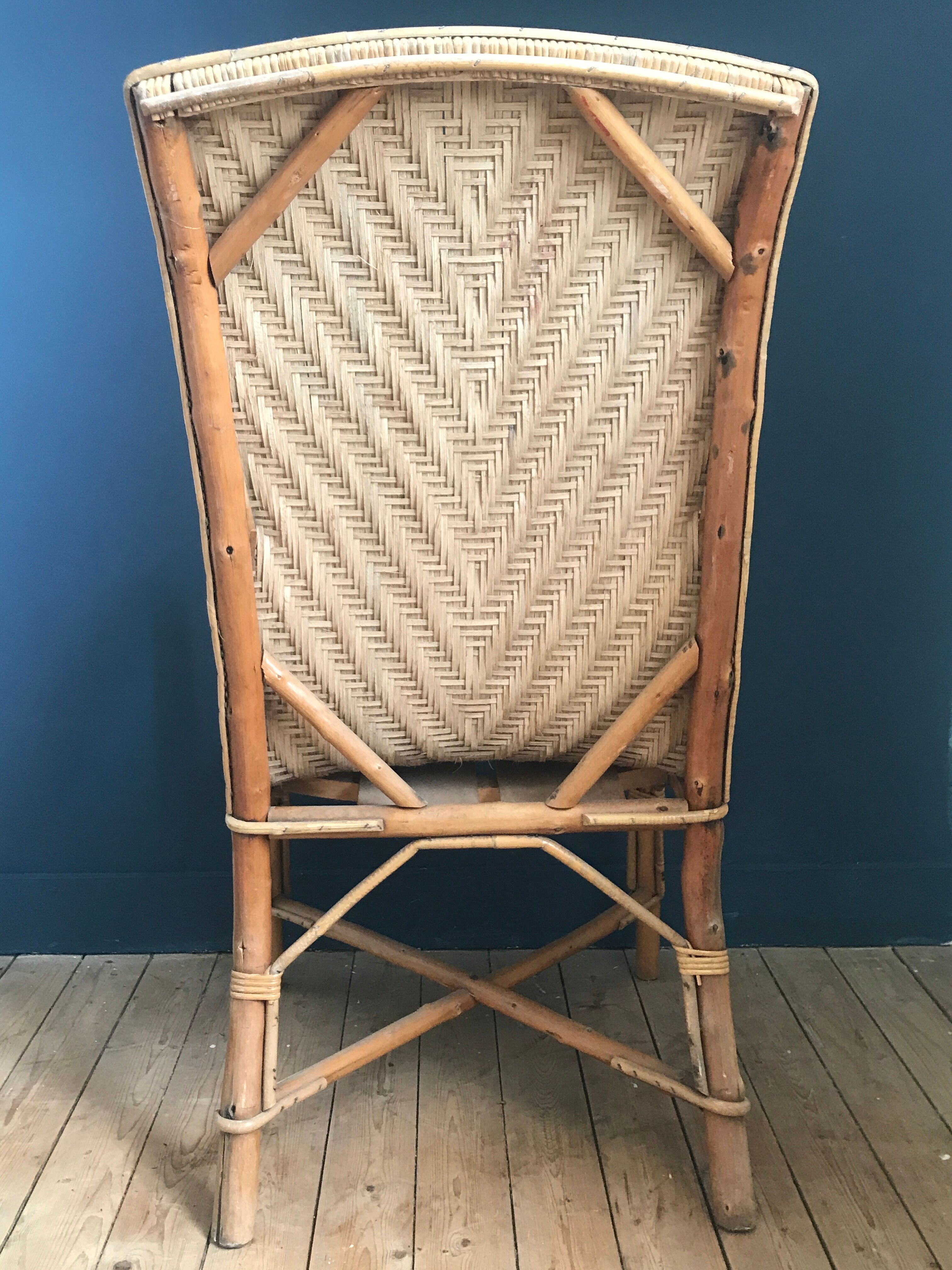 Wicker armchair