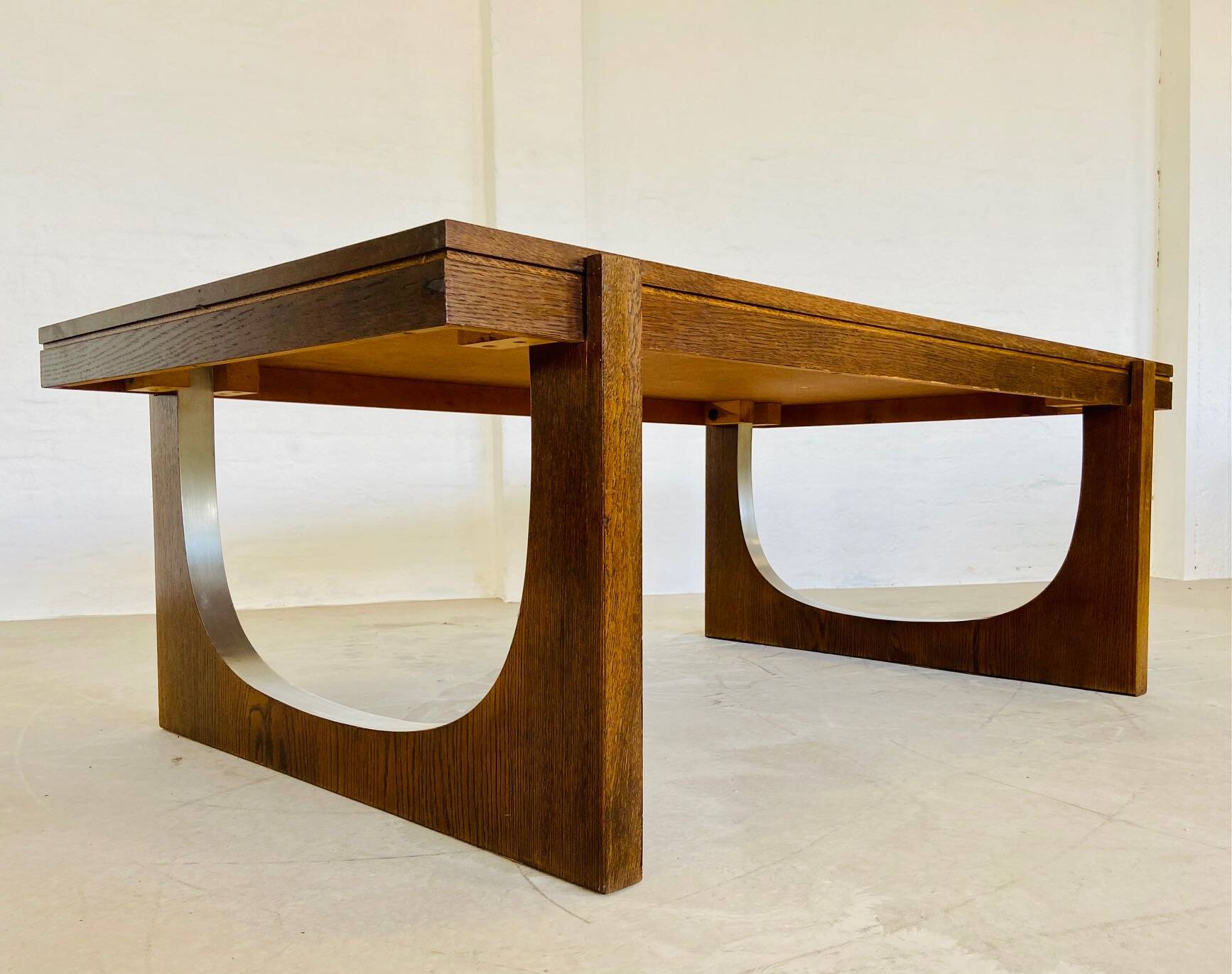 VINTAGE DANISH MID CENTURY TEAK  & CERAMIC COFFEE TABLE  1960s