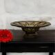 Vintage smoked glass bowl, Art Deco style