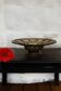 Vintage smoked glass bowl, Art Deco style