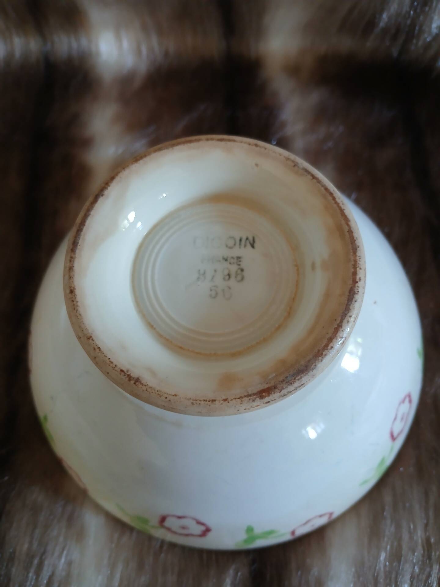 Small antique Digoin bowl