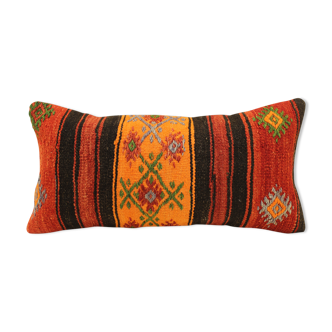 Housse de coussin vintage 30x60 cm kilim coussin