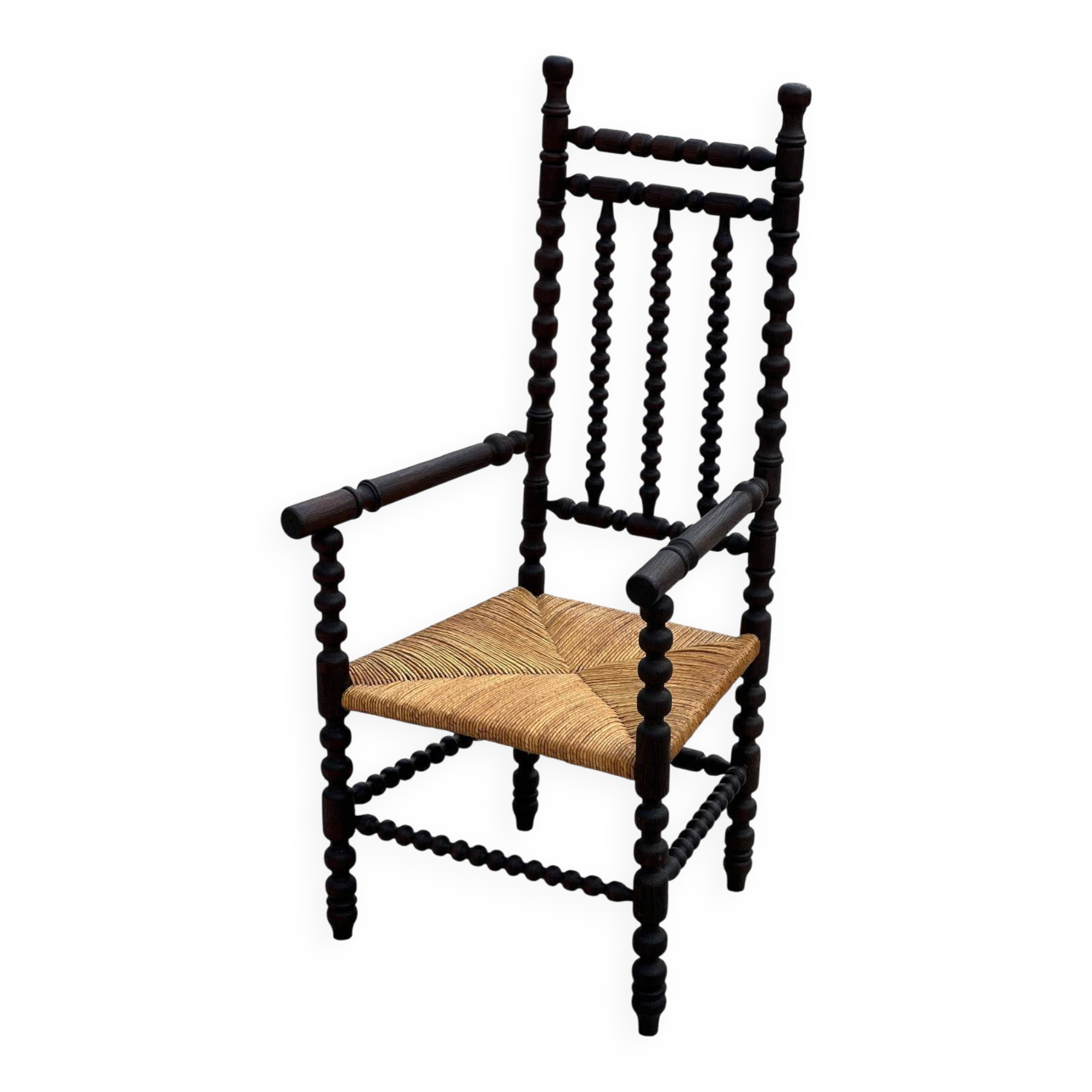 Chair called Bobbin in stained oak, 1930