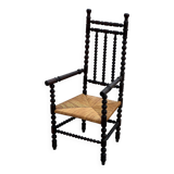 Chair called Bobbin in stained oak, 1930