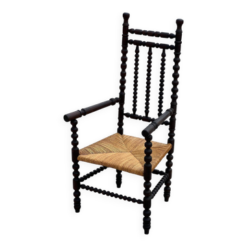 Fauteuil dit Bobbin en chêne teinté, 1930