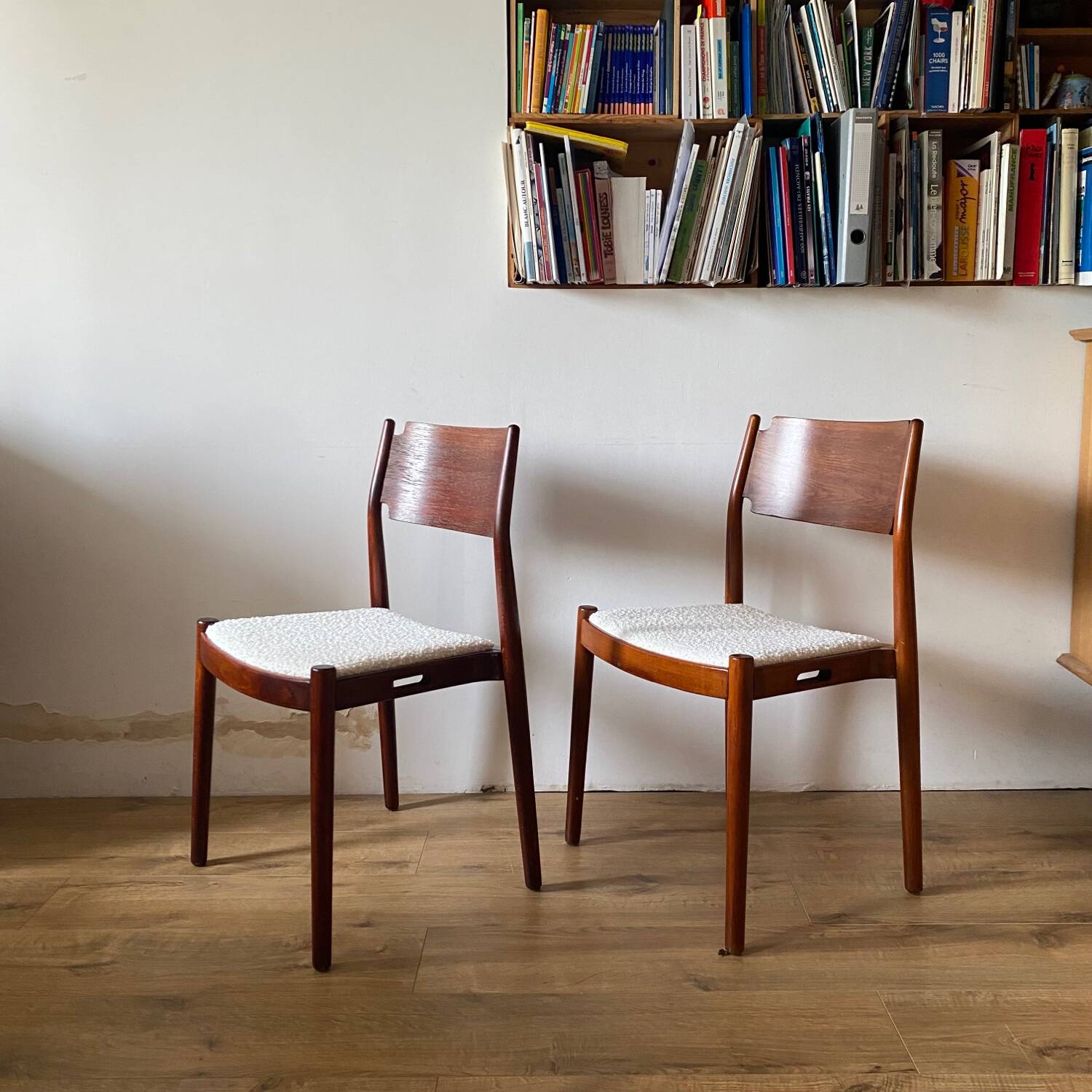 Scandinavian chairs with tulle seats
