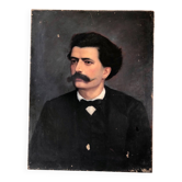 Portrait of a man, oil on canvas, 19th century