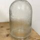 White enamel and cast iron industrial pendant light with glass cover, 1960s