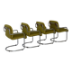 4 chairs Guido Faleschini l4Mariani Italy 1970