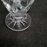 Vintage Bohemian crystal vase in excellent condition.