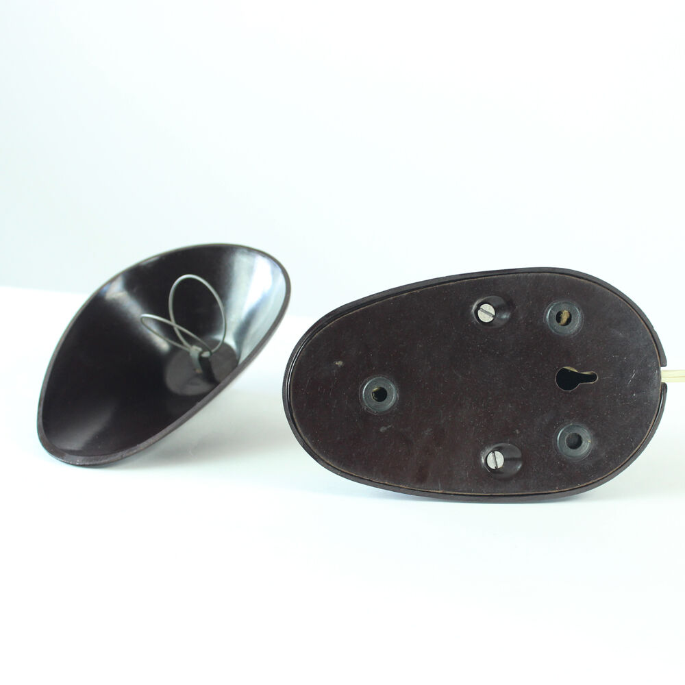 Brown bakelite lamp by Bauhaus team for ESC Zukov, 1930s