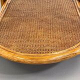 Vintage roasttan coffee table and glass top