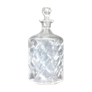 Carafe à whisky taillée style