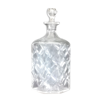 Napoleon III style cut whisky decanter