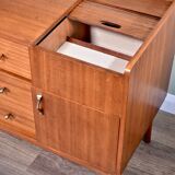 Midcentury Petite Sideboard / Cabinet In Teak From Austinsuite. Vintage Mod