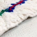 Berber carpet Azilal ecru with colorful patterns 2,33x1,40m