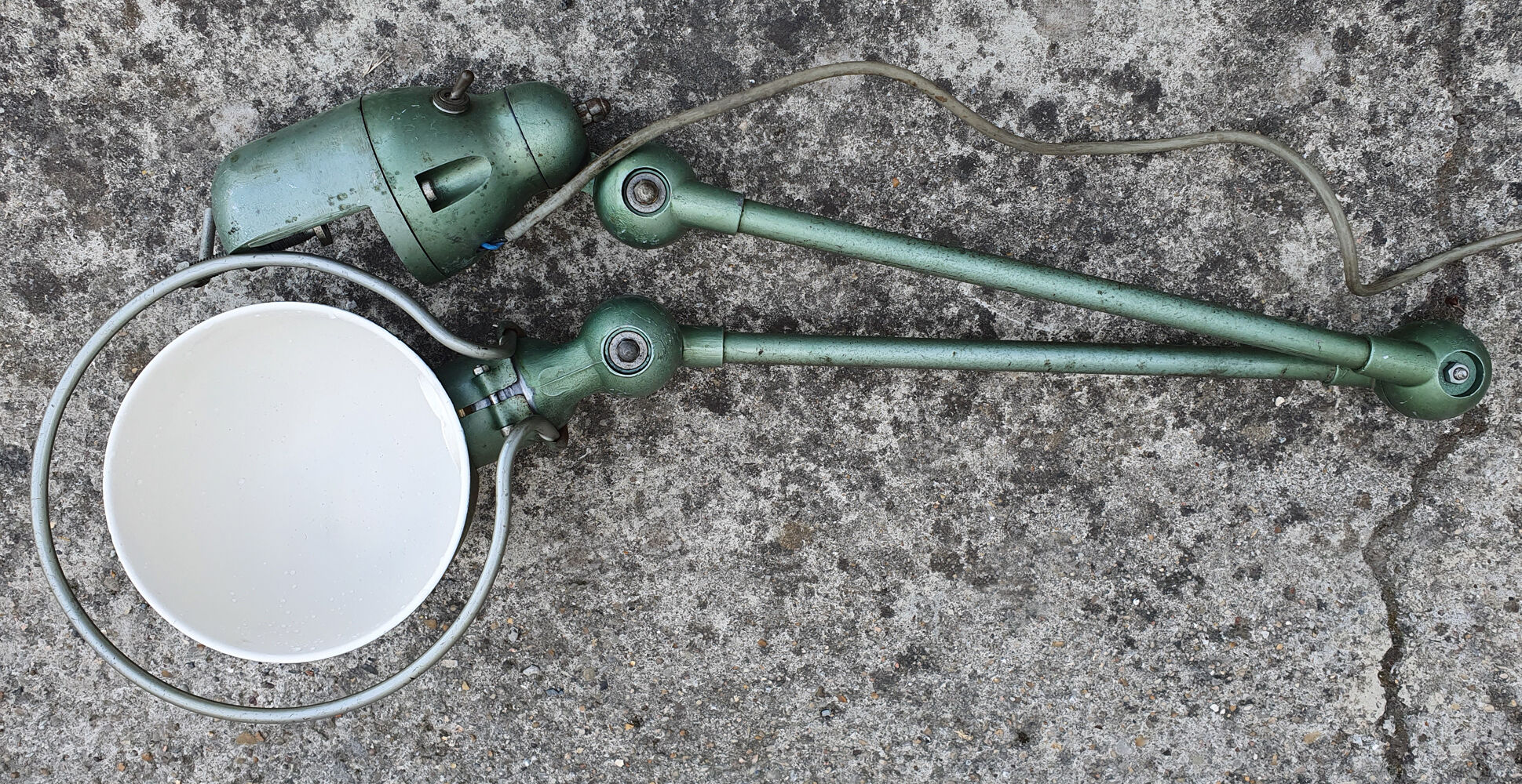 Jielde workshop lamp, authentic, 50s, nod model.