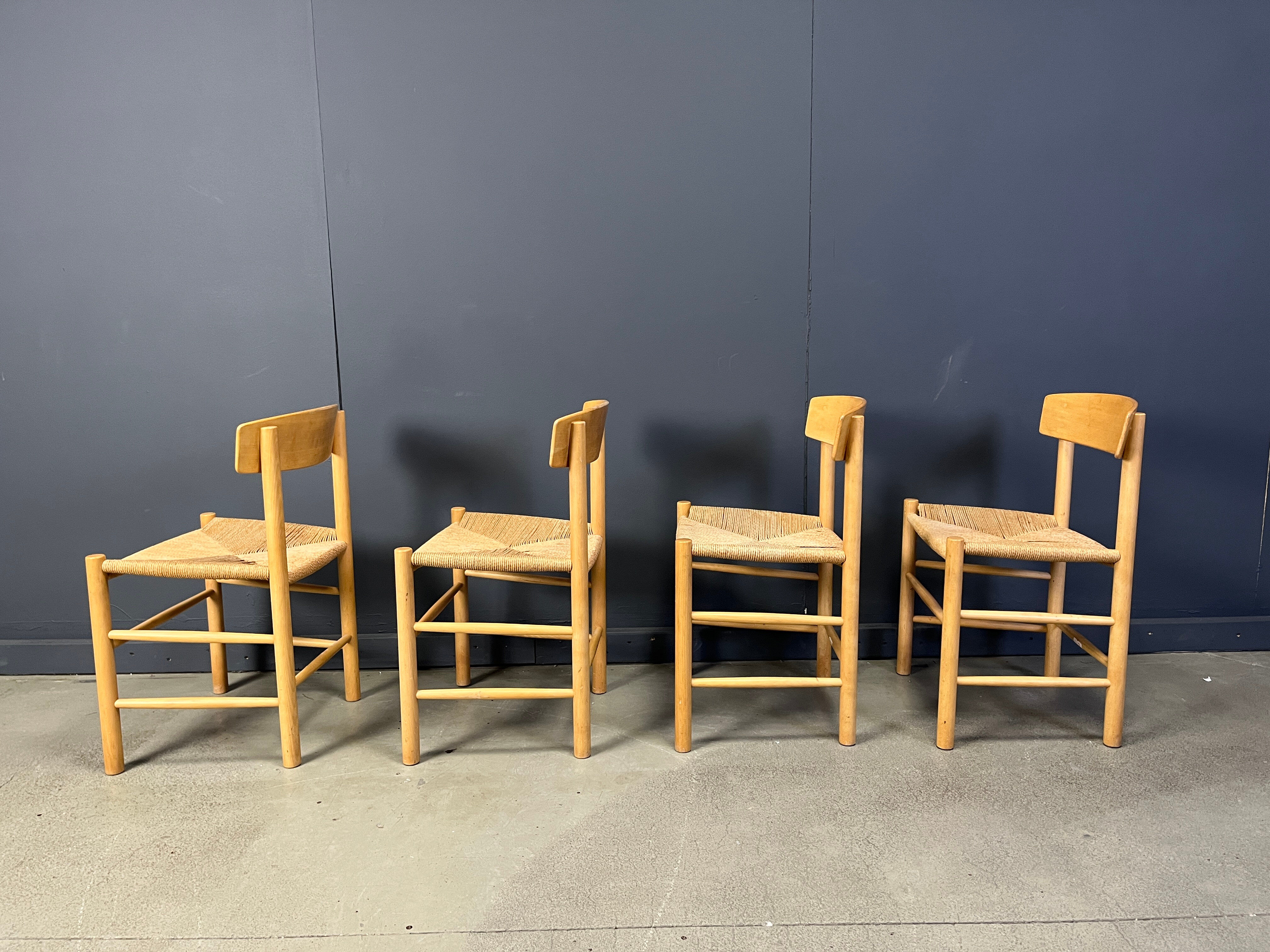 Fredericia J39 Mogensen chairs, set of 4 - 1980s