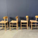 Fredericia J39 Mogensen chairs, set of 4 - 1980s