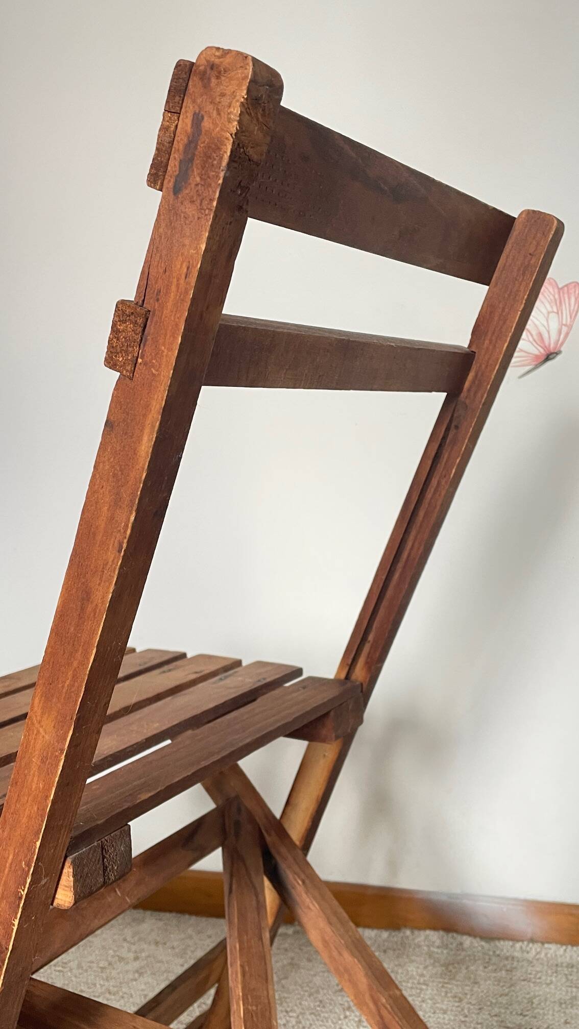Antique folding chair