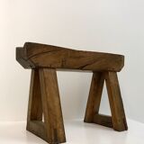 Wooden workshop bench