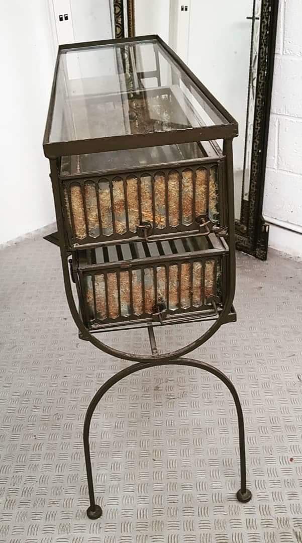 Vintage 20th century wrought iron console