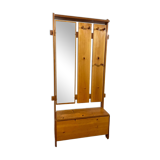 Vintage solid pine wardrobe