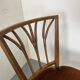 Chaises de salle à manger ou d'appoint vintage éclectiques Regency en chêne et velours en épi de blé