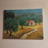 Tableau "la garrigue"