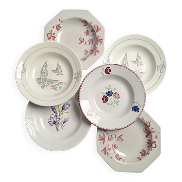 Assiettes creuses St Amand, Moulin des loups