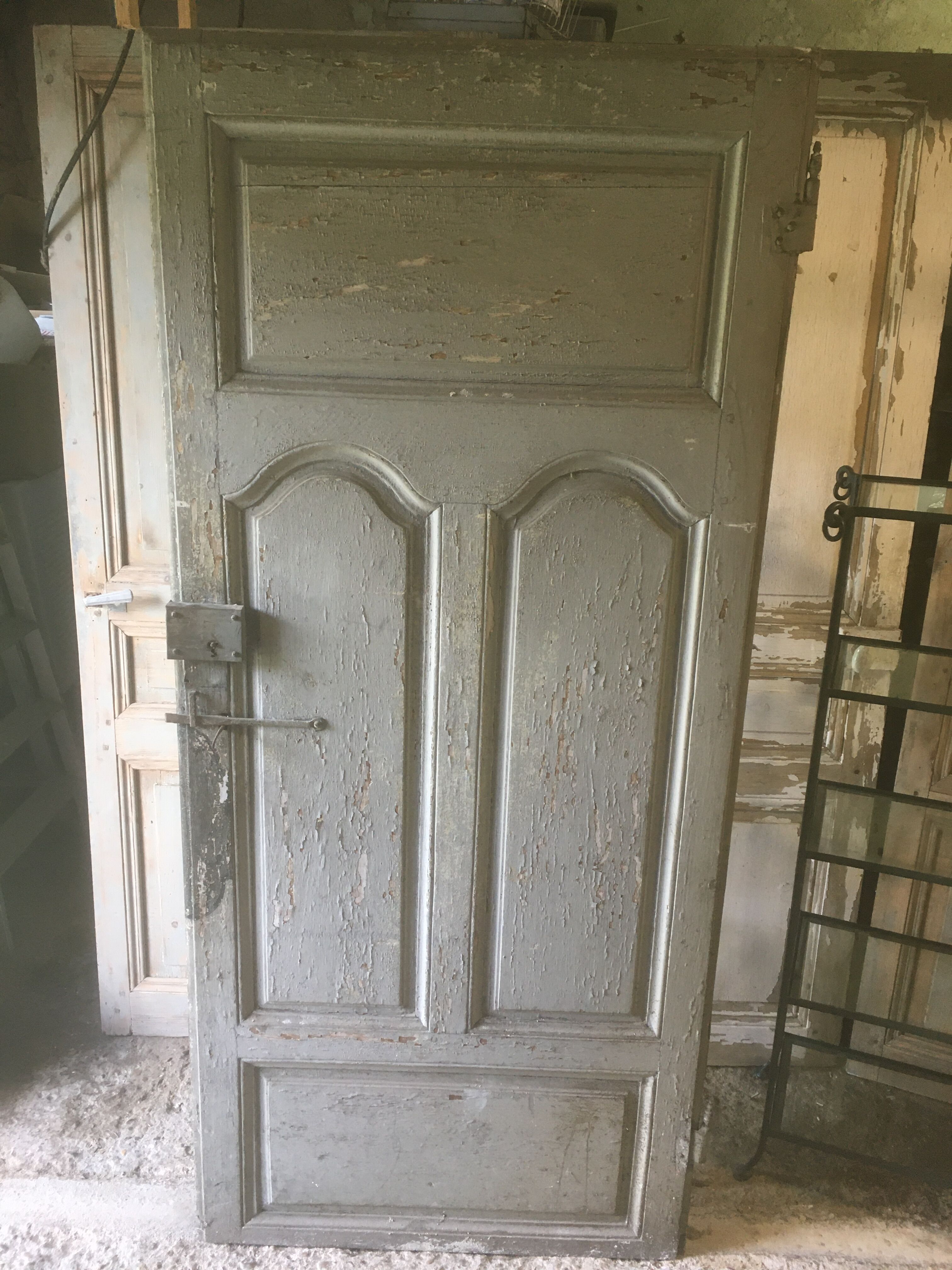 Entrance door in old oak