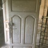 Entrance door in old oak