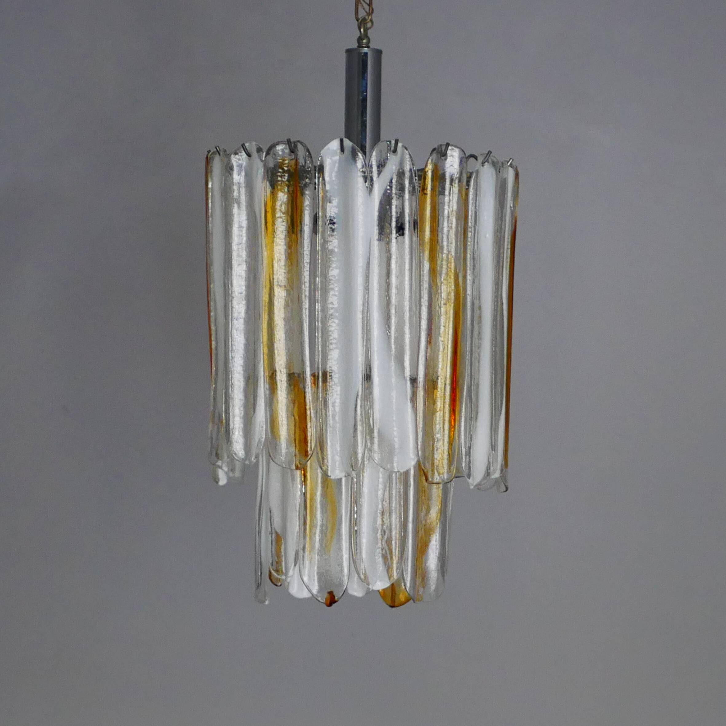 Plafonnier Murano Production Italienne Mazzega