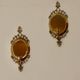 Pair of Mid Century Swedish Brass Sconces with Mirror