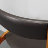 1960s Set Of 6 Teak Dining Chairs in Leatherette , Denmark