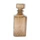 Whisky carafe in brown smoked glass sealed cap