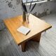 Square modernist table made of solid pine from the 1950s.